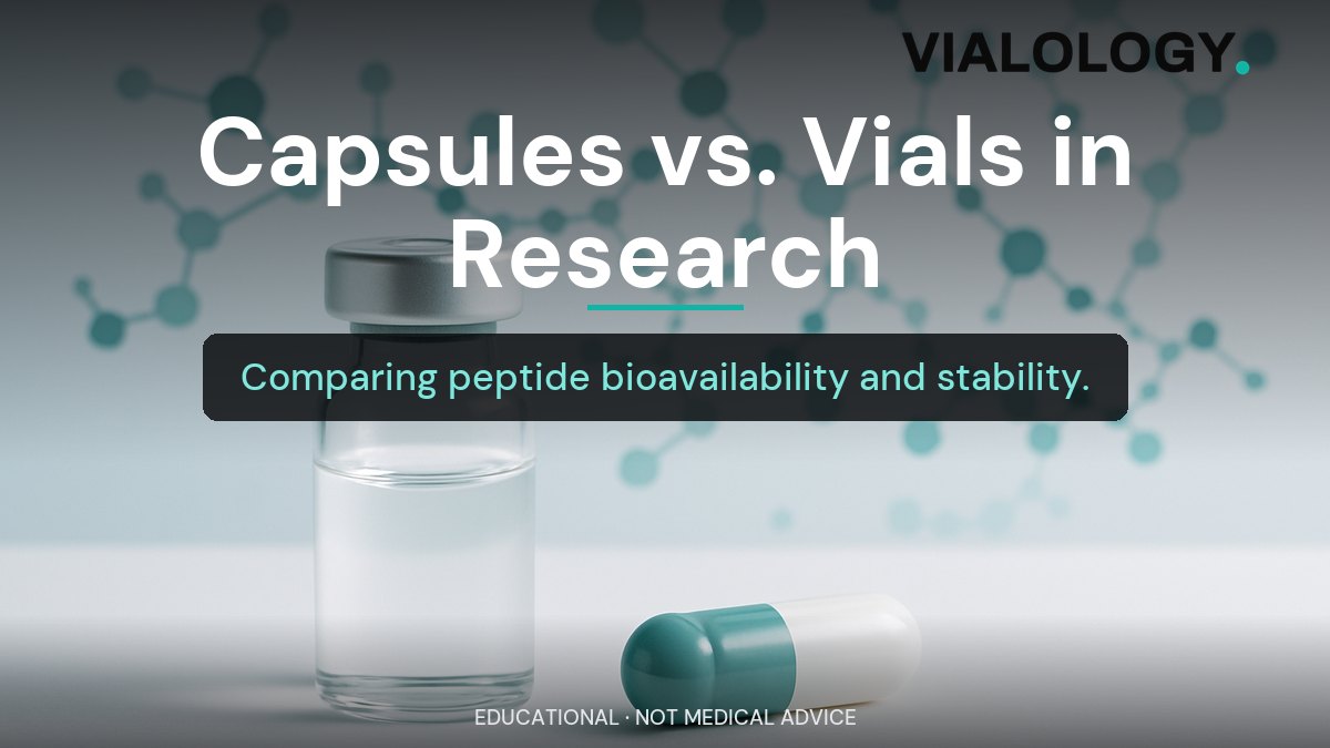 Peptide Capsules vs. Vials: Which Delivery Format Fits Your Study Design?