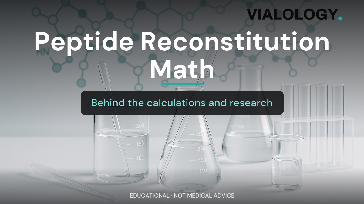 The Peptide Reconstitution & Dosing Calculator: Vial Strength, BAC Water Ratios & Syringe Units