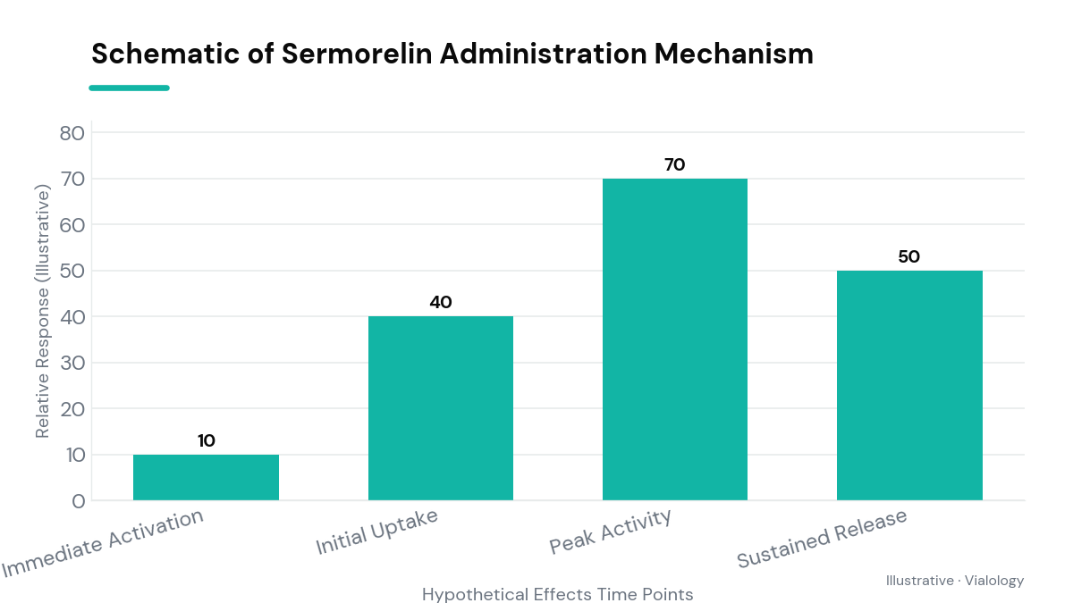 Schematic of Sermorelin Administration Mechanism