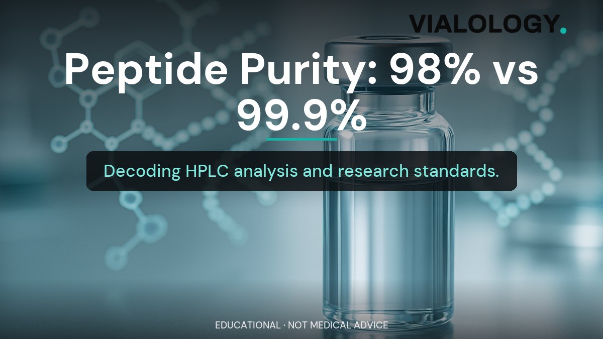 Peptide Purity Percentages Explained: What 98% vs 99.9% Actually Means